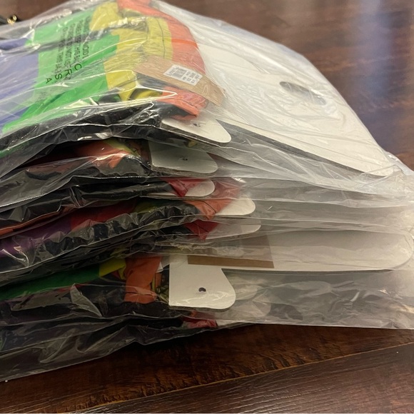 (10 bags) Mix No.6 Rainbow Drawstring Backpack - Picture 5 of 5